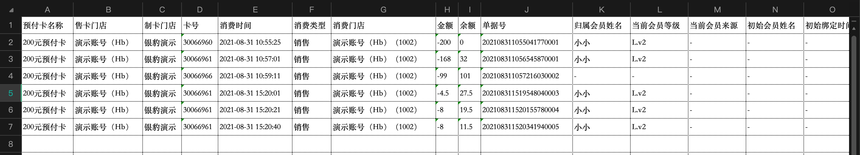 预付卡使用说明-银豹博客